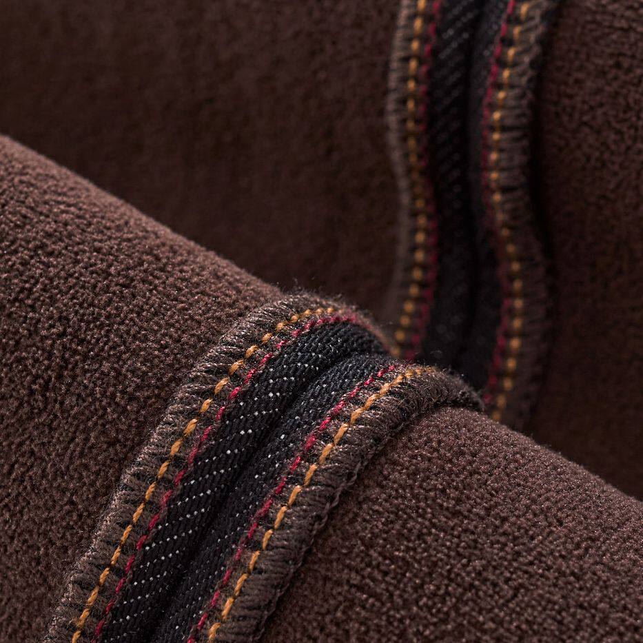 迅町冬季加绒加厚大码牛仔裤女梨形苹果弹力宽松直筒裤100-200斤,淘宝优惠券,粉丝福利购,淘宝优惠卷