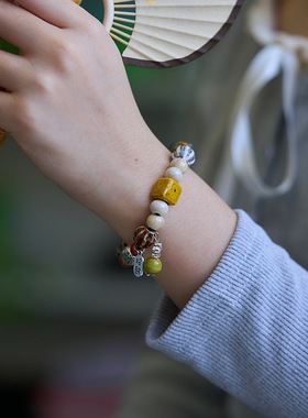 景德镇陶瓷手链古风女手串配饰品