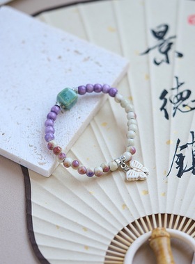 景德镇手链陶瓷配饰古风女款手串
