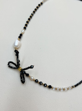 铜女「原创定制」天然黑碧项链