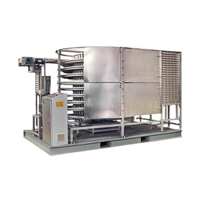 Guangdong ice and snow single and double spiral quick freezer lock fresh freezer device fresh meat spiral tower quick freezing equipment