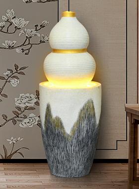 家居室内招财办公流水喷泉客厅艺品景观加湿现代经典创意圆球摆件