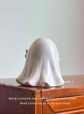 「无聊瞭 摆个竖中指的小幽灵挑衅ta」耶诞万圣节可爱小摆件礼物