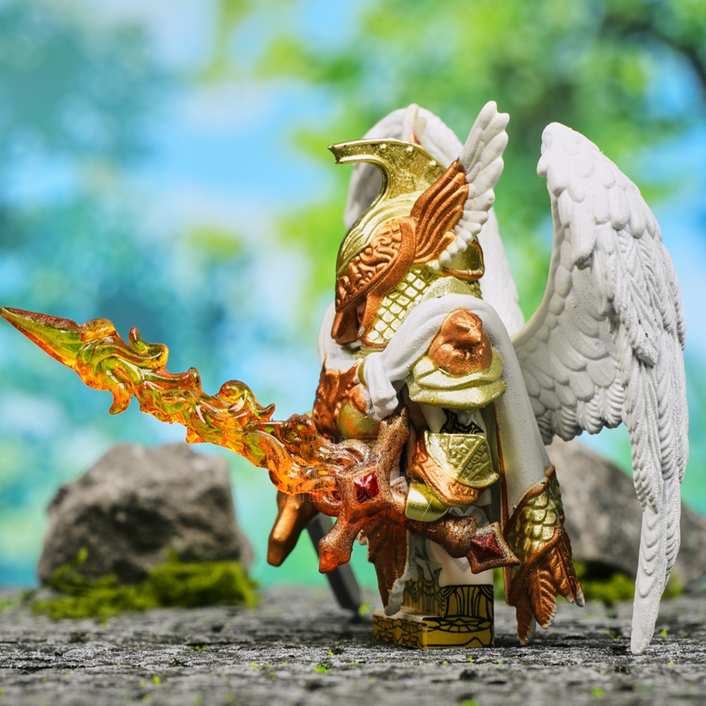 乌列尔大天使火焰剑翅膀加百列米迦勒神话乐高人仔积木手办玩具人,淘宝优惠券,粉丝福利购,淘宝优惠卷