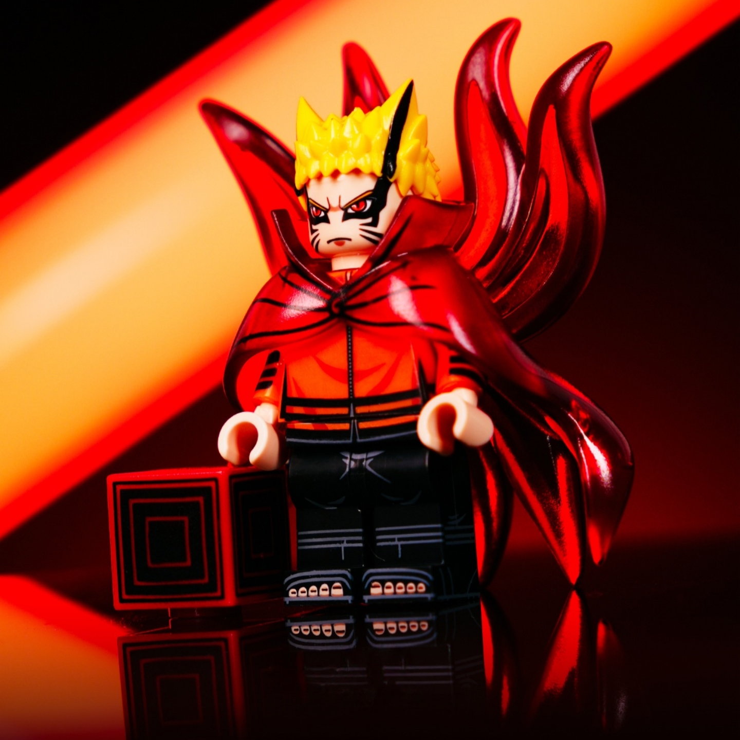 火影忍者重粒子漩涡鸣人九尾博人传雏田动漫乐高积木人仔玩具手办 - 图0