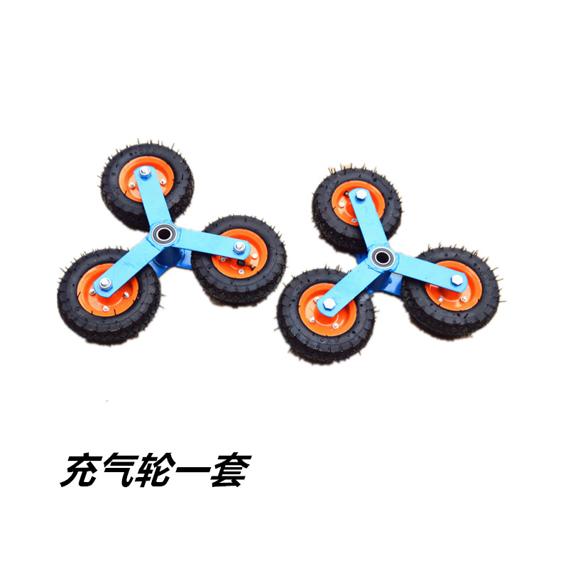 加厚爬楼车车轮六轮载重王六轮楼梯车三脚架轮上楼车拉车轮手拉车 - 图3