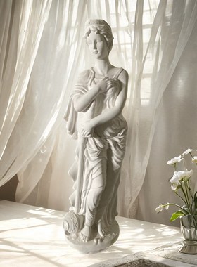 欧式复古人物摆件家具饰品客厅玄关橱窗创意桌面装饰品玻璃钢雕塑