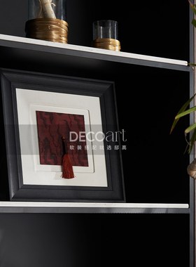 邸高新中式样板房茶空间茶室茶柜茶叶罐茶饼装饰品摆件套装组合