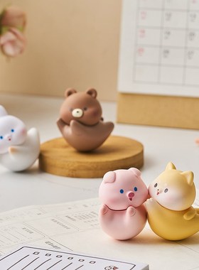 卡通可爱YO乐翻翻不倒翁装饰小摆件桌面解压儿童休闲玩具学生礼品