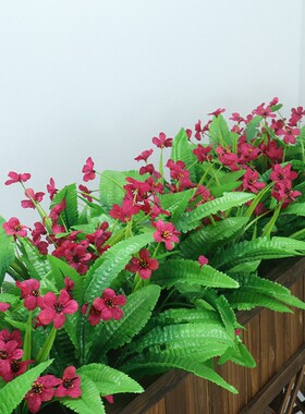 仿真假假草塑料绿植箱槽插隔断栅栏室外楼盘摆放艺