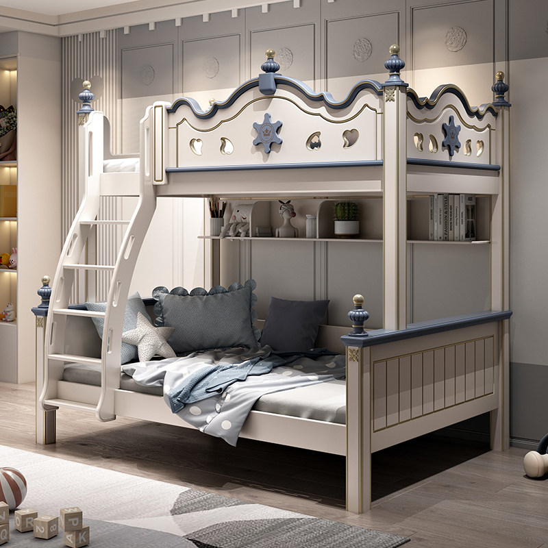 儿童床上下床高低床男孩实木双层床双人床母子床省空间架子上下铺,淘宝优惠券,粉丝福利购,淘宝优惠卷