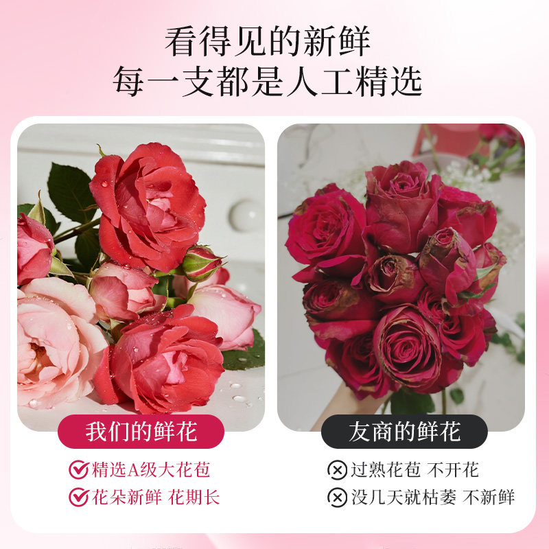 云南新鲜玫瑰花 鲜花速递同城配送基地直发插花家用 生日花束顺丰,淘宝优惠券,粉丝福利购,淘宝优惠卷