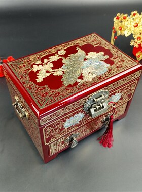 非物质文化遗产 如锦平遥推光漆器 螺钿 婚庆礼品 陪嫁首饰盒礼盒