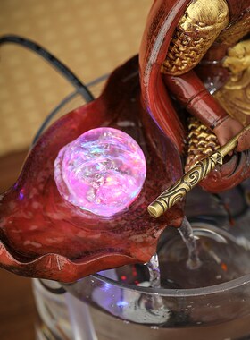 齐天大圣孙悟空流水摆件黑神话斗战胜佛鱼缸创意客厅书房桌面摆设