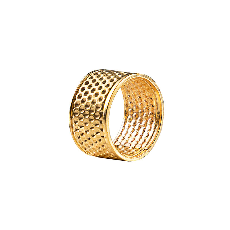 Thickened metal thimble household wedding thimble hoop sewing ring ring cover needle press sewing tool thimble