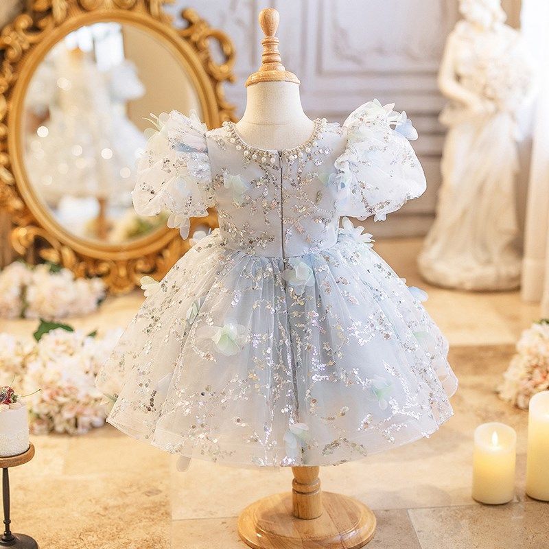 小花童礼服公主裙女婚礼森系婚纱蓬蓬儿童演出服宝宝周岁生日女童,淘宝优惠券,粉丝福利购,淘宝优惠卷