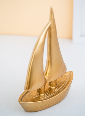 一帆风顺帆船摆件客厅酒柜家居装饰品公司前台办公室桌开业礼物品