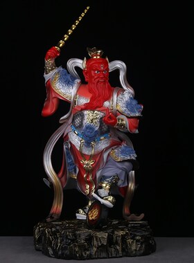 王灵官神像树脂王天君火神菩萨都天大灵官像供奉工艺品