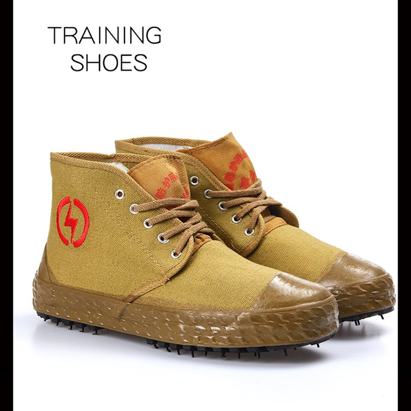 5KV绝缘鞋电工鞋10KV棉鞋帆布透气放电解放鞋冬季劳保防护鞋胶鞋 - 图2