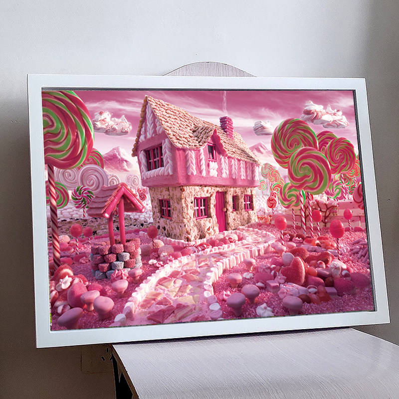 实木大相框1000片拼图画框装裱定制50*75CM框架挂墙现代简约风格,淘宝优惠券,粉丝福利购,淘宝优惠卷