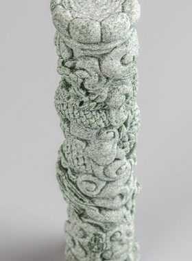 青砂石盘龙柱茶宠中式居家桌面动物装饰摆件办公室创意国潮精品