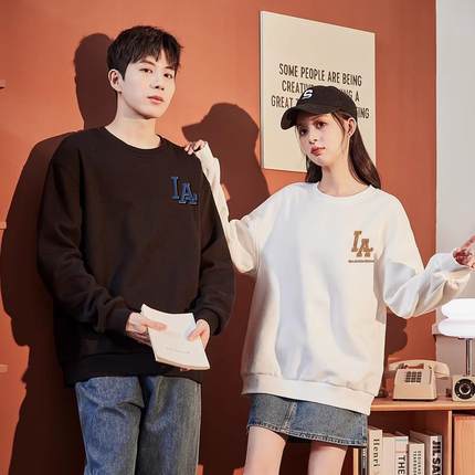 LA官方正品高街秋冬季新款（针织、发泡光变）纯棉男女同款卫衣