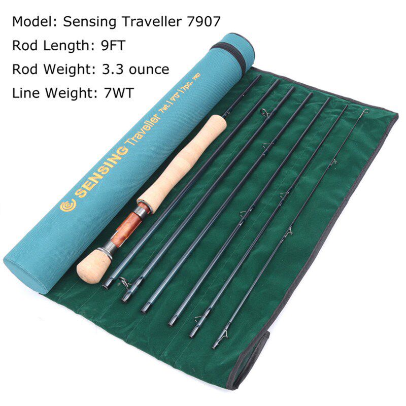 飞杆飞蝇钓 7节2.7米 5678号飞钓竿 布竿桶 Sensing 旅行碳素竿,淘宝优惠券,粉丝福利购,淘宝优惠卷