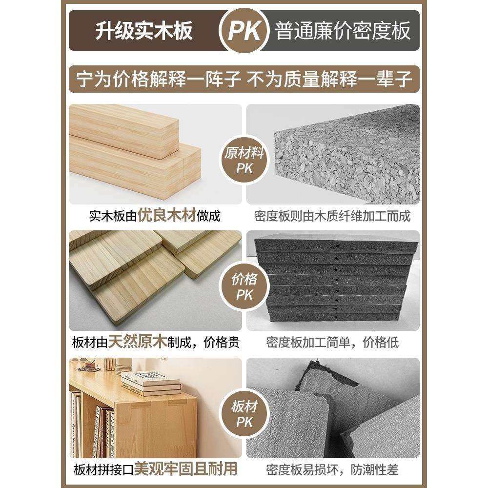 实木书架置物架落地客厅组合格子柜松木收纳柜子储物柜矮家用1,淘宝优惠券,粉丝福利购,淘宝优惠卷