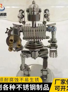 不锈钢办公装饰摆件军迷手工艺术模型金属创意工艺礼品生产厂家