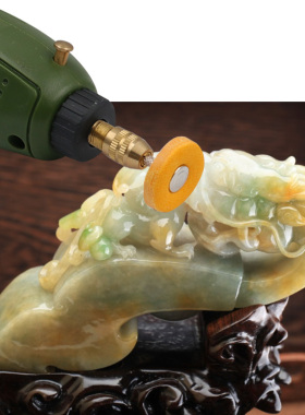 抛光带柄布轮磨头 白布棉布轮抛光磨头 金属玉器镜面打磨抛光工具