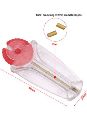 煤油打火机通用配件 打火石加棉芯套装 砂轮打火机火石配件 创意