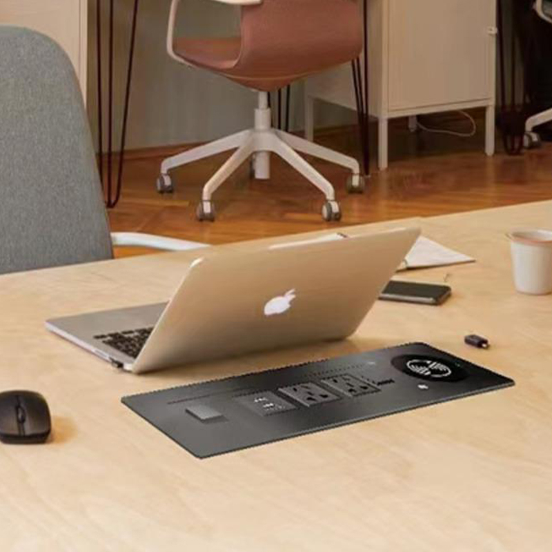 爱瑞堡手动翻转插座家用桌面办公会议室专用嵌入式多功能面板 - 图1