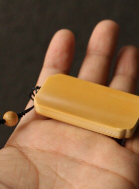 十几年玉竹老料东阳名家戚挺飞本工精工留青雕刻手牌把玩把件