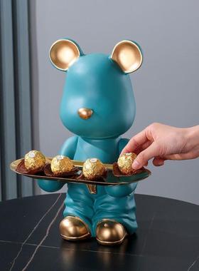 新款创意暴力熊收纳摆件玄