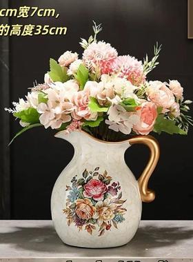 欧式奢华陶瓷花瓶客厅创意