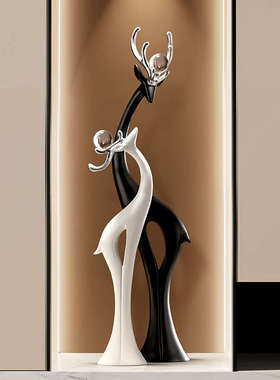 贝汉美轻奢客厅沙发电视柜旁边大型落地摆件玄关饰品高档乔迁礼物