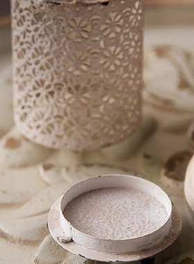 复古风金属客厅摆件蜡烛烛台灯美式咖啡厅桌面饰品婚纱摄影棚民宿