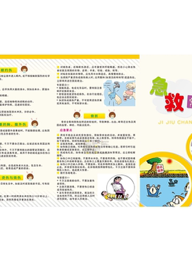 急救应急常识海报墙贴学校工厂企业医务室包扎止血知识布置挂图