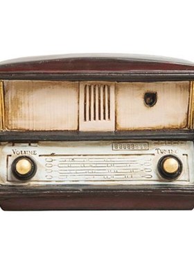 复古做旧收音机模型m桌面摆件家居客厅酒柜装饰品摆设拍照摄影道