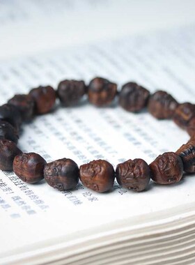 沉香木雕刻十八罗汉佛珠手串貔貅男小叶紫檀木念珠手持沉香车挂件