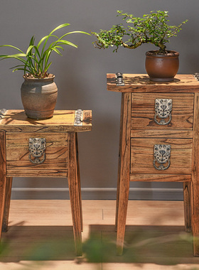 创意中式客厅f玄关民宿落地仿古收纳艺术陈设家居装饰禅意茶室摆