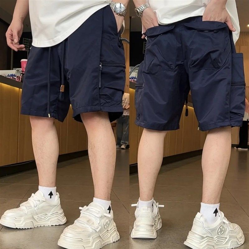 夏季美式潮牌工装多口袋休闲短裤男士时尚户外百搭直筒透气五分裤,淘宝优惠券,粉丝福利购,淘宝优惠卷