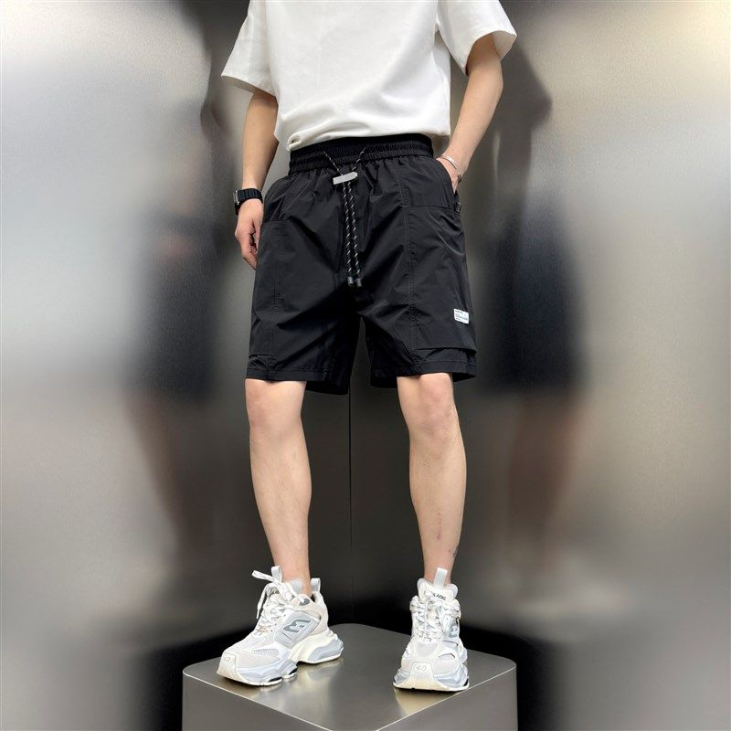 2025夏季新款户外速干沙滩裤高街机能风工装短裤男休闲薄款五分裤,淘宝优惠券,粉丝福利购,淘宝优惠卷