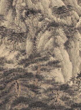 近现代张大千王蒙林泉集图山水画国画客厅办公室饰挂画