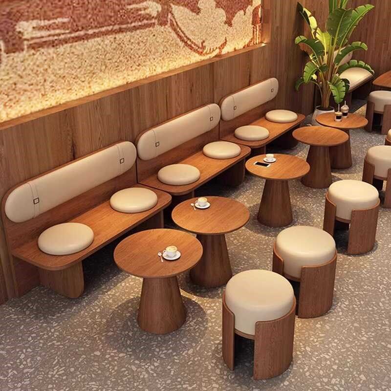 卡座沙发奶茶店桌椅组合咖啡厅餐桌商用酒吧餐饮茶楼靠墙实木座椅,淘宝优惠券,粉丝福利购,淘宝优惠卷