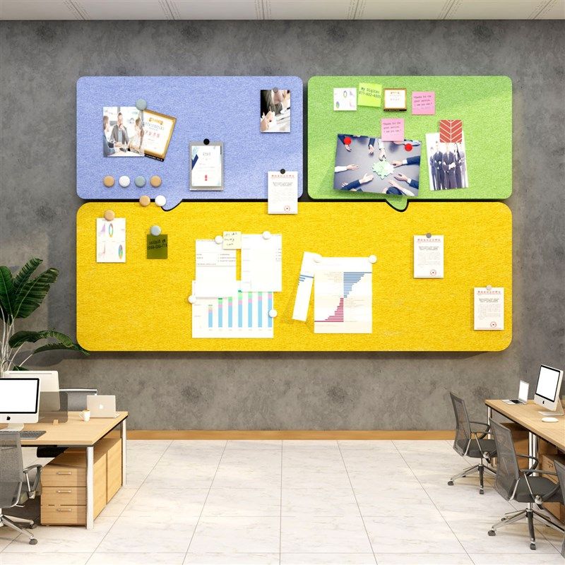 毛毡板展示墙办公室墙面装饰画公司企业文化氛围布置公告栏照片,淘宝优惠券,粉丝福利购,淘宝优惠卷