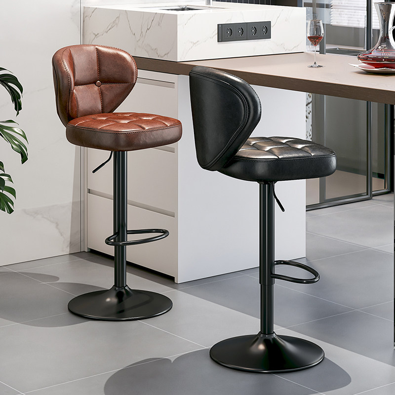 吧台椅升降旋转靠背吧凳现代家用岛台脚收银柜台酒吧椅子,淘宝优惠券,粉丝福利购,淘宝优惠卷