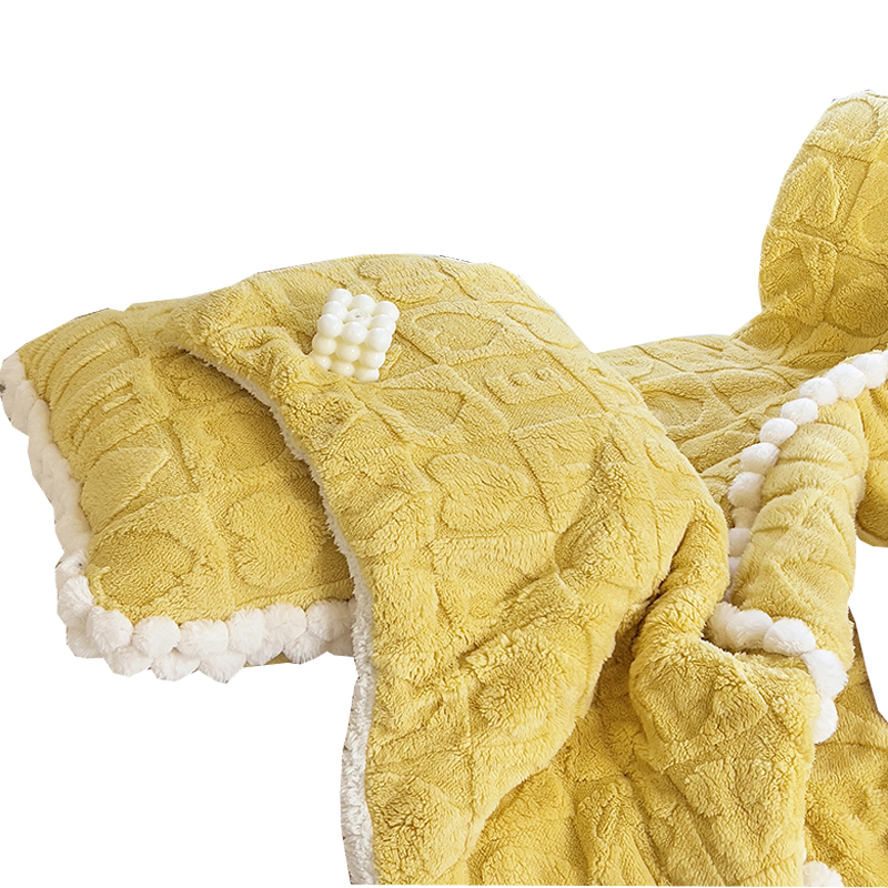 冬季加厚抱枕被子两用汽车珊瑚绒毯办公室靠垫沙发午睡枕头小靠枕 - 图3