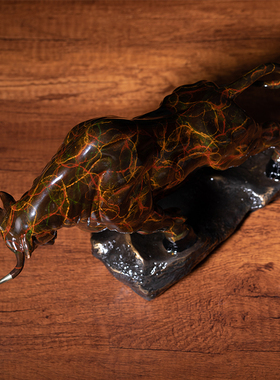 朱炳仁铜大展宏图客厅装饰牛摆件办公桌摆件铜工艺品送人艺术礼品