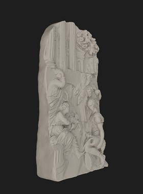 牧羊人的诞生浮雕装饰画高级家居桌面摆件北欧人物艺术家居装饰品